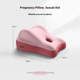 Hip Raised Multifunctional Bedside Sleep With Face Down Artifact Sofa Cushion (Option: Double Pink Color Blocking-41x48x23cm)