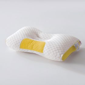 Soft Knitted Neck Pillow - Adjustable Ergonomic Orthopedic Contour Support, High Quality Pillow Core, For Sleeping Comfort (Option: Yellow)